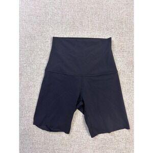 Lululemon Align High Rise Shorts Black Nulu Raw Hem Cut Off Size 2